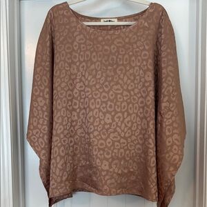 Leopard Boxy Tunic Blouse